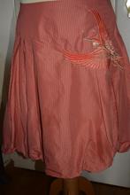 Airfield, leuke vlotte rok met stiksel, mt 40, Kleding | Dames, Rokken, Maat 38/40 (M), Oranje, Ophalen of Verzenden, Zo goed als nieuw
