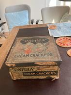 Oud blik Patria Cream Crackers, Verzamelen, Blikken, Ophalen of Verzenden, Gebruikt, Overige, Overige merken