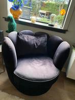 Heerlijk zittende zwarte draaifauteuil, merk Eleonora, Ophalen, 75 tot 100 cm, Zo goed als nieuw, Stof