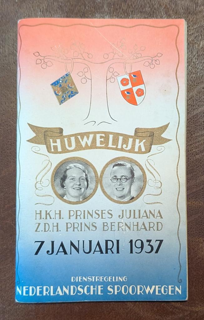 Jubileum Dienstregeling NS 1937, Ophalen of Verzenden, Gebruikt, Trein, Boek of Tijdschrift