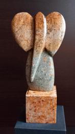 Art deco abstract sculptuur van olifant - Steen (mineraal), Antiek en Kunst, Kunst | Beelden en Houtsnijwerken, Ophalen of Verzenden