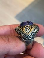Zeer Fraaie Ring 925 Zilver Met edelsteen, Ophalen of Verzenden, Zo goed als nieuw, 17 tot 18, Met edelsteen