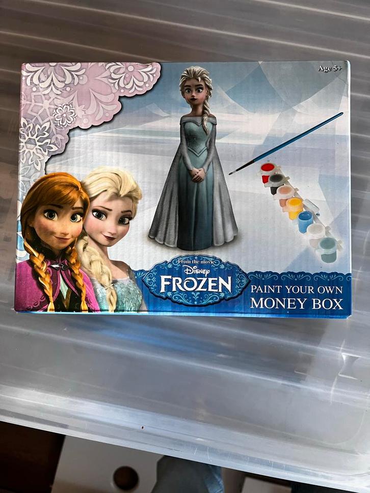 Frozen Spaarpot Verven - Disney Knutselset, Kinderen en Baby's, Speelgoed | Educatief en Creatief, Nieuw, Knutselen, Ophalen of Verzenden