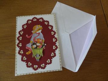 Kaart Met Poesjes Incl. Envelop >Snelle Verzending!< beschikbaar voor biedingen