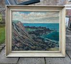 Wim Mulder olieverf schilderij landschap Frankrijk, Antiek en Kunst, Kunst | Schilderijen | Klassiek, Ophalen of Verzenden