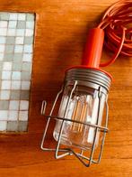 Retro werklamp oranje, Huis en Inrichting, Lampen | Tafellampen, Minder dan 50 cm, Jaren 70, Gebruikt, Ophalen of Verzenden