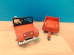 Dinky Toys # 27d & 27m oudste types Land Rover met aanhanger, Ophalen of Verzenden, Gebruikt, Overige typen, Dinky Toys