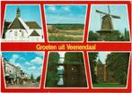 Ansichtkaart Veenendaal, kerk, molen, dorpsgezicht, Ophalen of Verzenden, 1980 tot heden, Gelopen, Utrecht