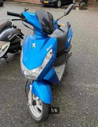 Scooter 55km/h, Fietsen en Brommers, Scooters | Peugeot, Zo goed als nieuw, Overige modellen, Maximaal 45 km/u, Benzine, Ophalen of Verzenden