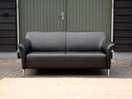 Leolux Mayon | 2,5-zits Leren design bank | Zwart, Huis en Inrichting, Gebruikt, Design, 150 tot 200 cm, Driepersoons