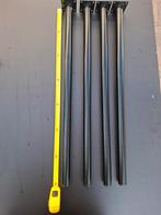 4x Duraline Tafelpoot Zwart 70cm, Tafelpoot, Gebruikt, 50 tot 100 cm, Ophalen of Verzenden