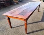 Zeer mooie grote antieke stamtafel / tafel 300 x 90 x 79 cm, Antiek en Kunst, Antiek | Meubels | Tafels, Ophalen