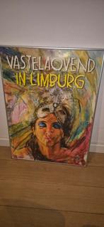 Te koop mooie carnavals poster in lijst., Ophalen of Verzenden, Zo goed als nieuw, Carnaval