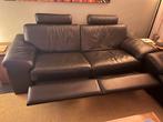 Natuzzi Zelig lederen bankstel met relaxfunctie, Huis en Inrichting, Banken | Bankstellen, Ophalen, Zo goed als nieuw, Rechte bank