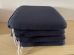 4 Hartman tuinkussens donkerblauw 45x45 cm, Ophalen of Verzenden, Zo goed als nieuw
