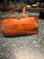 Vintage Lederen Dokterstas, Ophalen, Gebruikt, Bruin, Handtas
