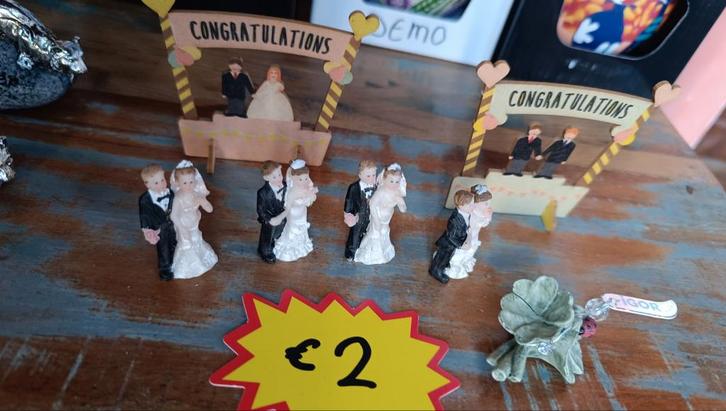 Bruidspaar Figuurtjes, Verzamelen, Beelden en Beeldjes, Ophalen of Verzenden