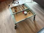 Design salontafel industrial design 77x77cm, Huis en Inrichting, Ophalen, Gebruikt, 100 tot 150 cm, 50 tot 100 cm