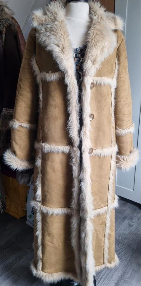 Afghaanse vintage penny lane vegan lammy fake schapenvacht, Kleding | Dames, Jassen | Winter, Gedragen, Maat 42/44 (L), Bruin