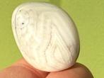 Amethist met Chalcedoon edelsteen broekzaksteen trommelsteen, Verzamelen, Mineralen en Fossielen, Ophalen of Verzenden, Mineraal