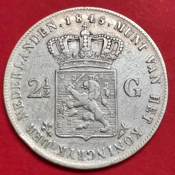 Rijksdaalder 1845b. Fr/Zfr beschikbaar voor biedingen