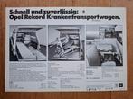Opel Rekord Krankentransportwagen (Prototyp) sheet - 1978, Ophalen of Verzenden, Zo goed als nieuw, Opel