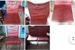 Eetkamerstoelen leer, Huis en Inrichting, Stoelen, Ophalen, Gebruikt, Rood, Leer