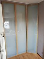3 deuren pax ikea, Ophalen, Eiken met melkglas, Gebruikt, 200 cm of meer