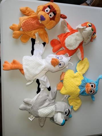 Fabeltjeskrant handpoppen 5 stuks beschikbaar voor biedingen