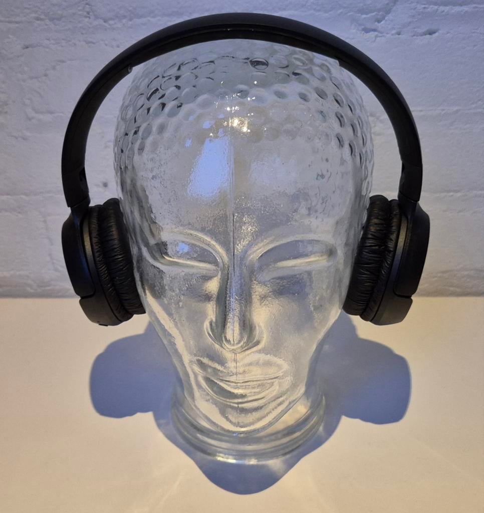 Vintage, glazen hoofdtelefoon hoofd, Antiek en Kunst, Antiek | Glas en Kristal, Ophalen of Verzenden