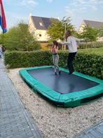 Exit InTerra trampoline 244 x 427 rechthoek met afdekhoes, Ophalen, Zo goed als nieuw