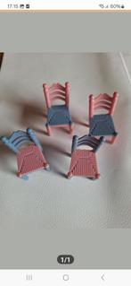 Poppenhuis stoeltjes 4 stuks, Verzamelen, Poppenhuizen en Toebehoren, Ophalen, Gebruikt, Poppenhuis