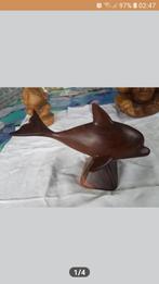 Teakhout DOLFIJN- ZEEHOND- WALRUS, Antiek en Kunst, Ophalen of Verzenden