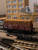 Arnold 4471 Hochbordwagem mit Grubenholz, Arnold, Gelijkstroom, Wagon, Ophalen of Verzenden