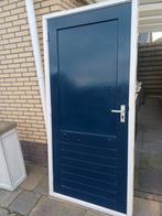 Hardhouten deur met kozijn, Doe-het-zelf en Verbouw, Kozijnen en Schuifpuien, Ophalen, Hout, 75 tot 150 cm, Deurkozijn