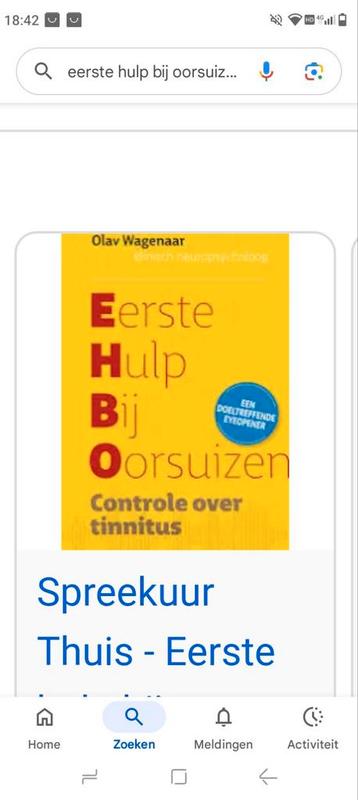  gezocht EHBO eerste hulp bij oorsuizen  beschikbaar voor biedingen