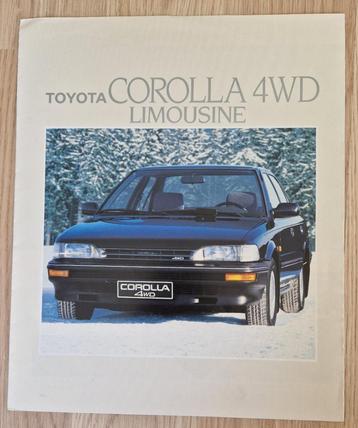 Folder Toyota Corolla Limousine 4WD beschikbaar voor biedingen
