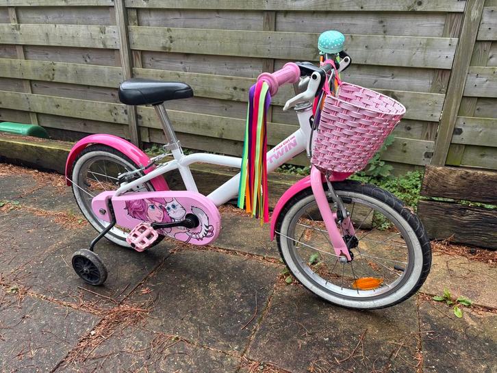 Meisjesfiets 16 inch, Fietsen en Brommers, Fietsen | Meisjes, Zo goed als nieuw, 16 inch, Ophalen