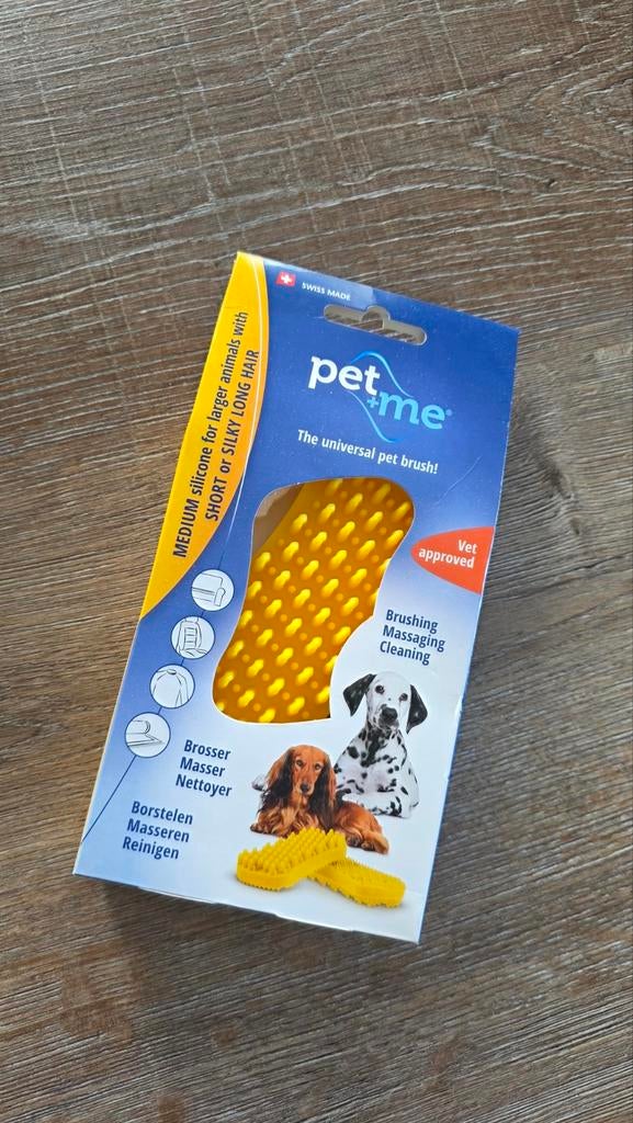 Pet Me hondenborstel / kam, Dieren en Toebehoren, Honden-accessoires, Ophalen of Verzenden