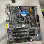 Moederbord, i5 4e gen, 8GB DDR3, PSU - NAS Ready, Computers en Software, Moederborden, Gebruikt, DDR3, Ophalen of Verzenden, Micro-ATX