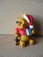 Disney Winnie de Poeh stenen beeldje met kerstmuts 6cm, Ophalen of Verzenden, Winnie de Poeh of vrienden, Gebruikt, Beeldje of Figuurtje