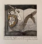 Houtsnede Bert Hemsteede.   Zeeridder, Ophalen of Verzenden