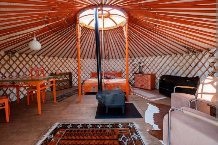 Nieuwe originele Mongoolse Yurt 8m, ongebruikt, Caravans en Kamperen, Tenten, Nieuw, Ophalen of Verzenden