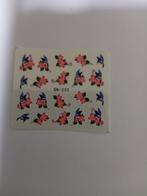 Velletje nagel water decals stickers GN-233 bloemen oranje, Verzenden, Nieuw, Oranje, Handen en Nagels