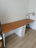 Long Desk & Alex Drawer & Free Lamp2, Huis en Inrichting, Bureaus, Ophalen, Zo goed als nieuw, Bureau