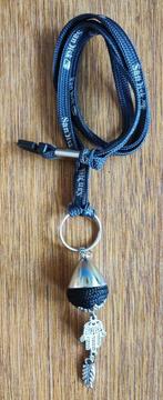 Halsketting met hangertje Fatima en blaadje, Sieraden, Tassen en Uiterlijk, Ophalen of Verzenden, Gebruikt, Zilver, Overige materialen