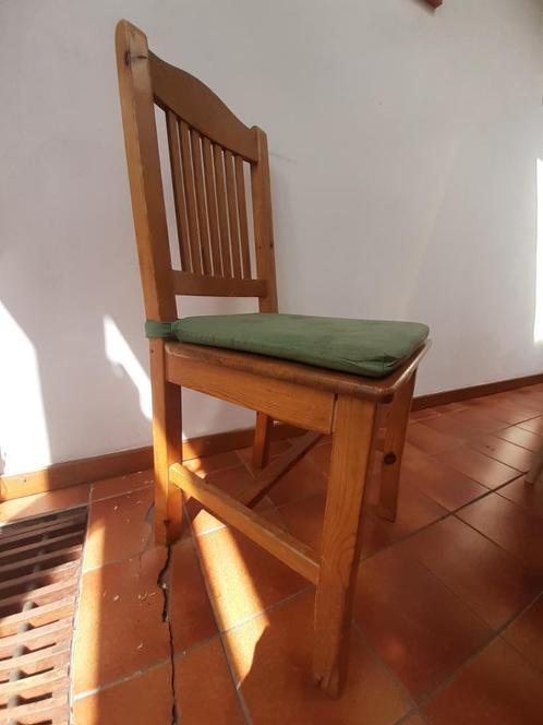 achthoekige zweedse eettafel met vier stoelen, Huis en Inrichting, Tafels | Eettafels, Gebruikt, 100 tot 150 cm, 100 tot 150 cm