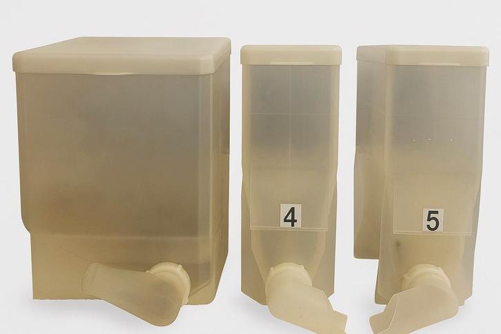 Ingrediënten canisters containers Animo Optifresh, Witgoed en Apparatuur, Koffiemachine-accessoires, Zo goed als nieuw, Ophalen of Verzenden
