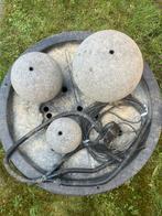 Fontein bollen- vijver- incl. Ubbink pomp en waterbak, Tuin en Terras, Waterpartijen en Fonteinen, Ophalen, Gebruikt, Fontein