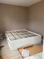 Brinmes bed 180x200 + Lönset lattenbodem IKEA, Huis en Inrichting, Slaapkamer | Bedden, Ophalen, Wit, Tweepersoons, Zo goed als nieuw